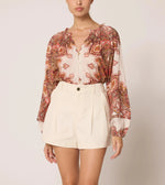 Alicia Blouse | Foulard Paisley Tops Cleobella