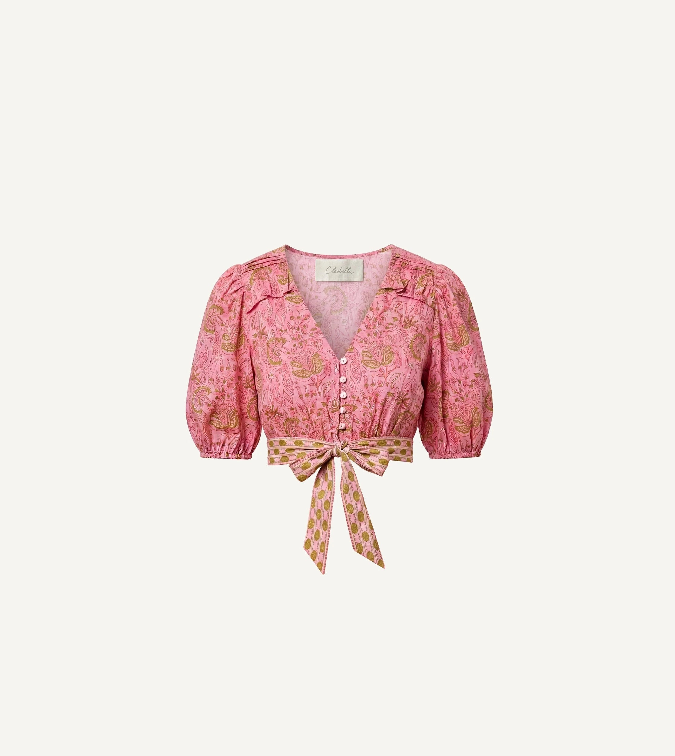 Amina Top | Wildflower Prism Pink – Cleobella