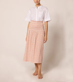 Azita Midi Skirt | Bellini Plaid Bottoms Cleobella