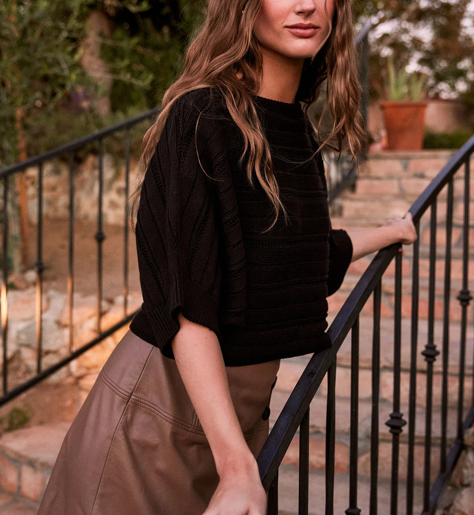 Caro Sweater | Black Tops Cleobella