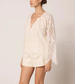 Citlali Blouse | Ivory Eyelet Tops Cleobella