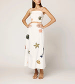 Eden Ankle Skirt | Ivory Multi Cleobella