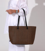 Eugenie Woven Tote Bag | Brown Multi Totes Cleobella