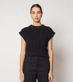 Gigi Sweater Vest | Black Tops Cleobella