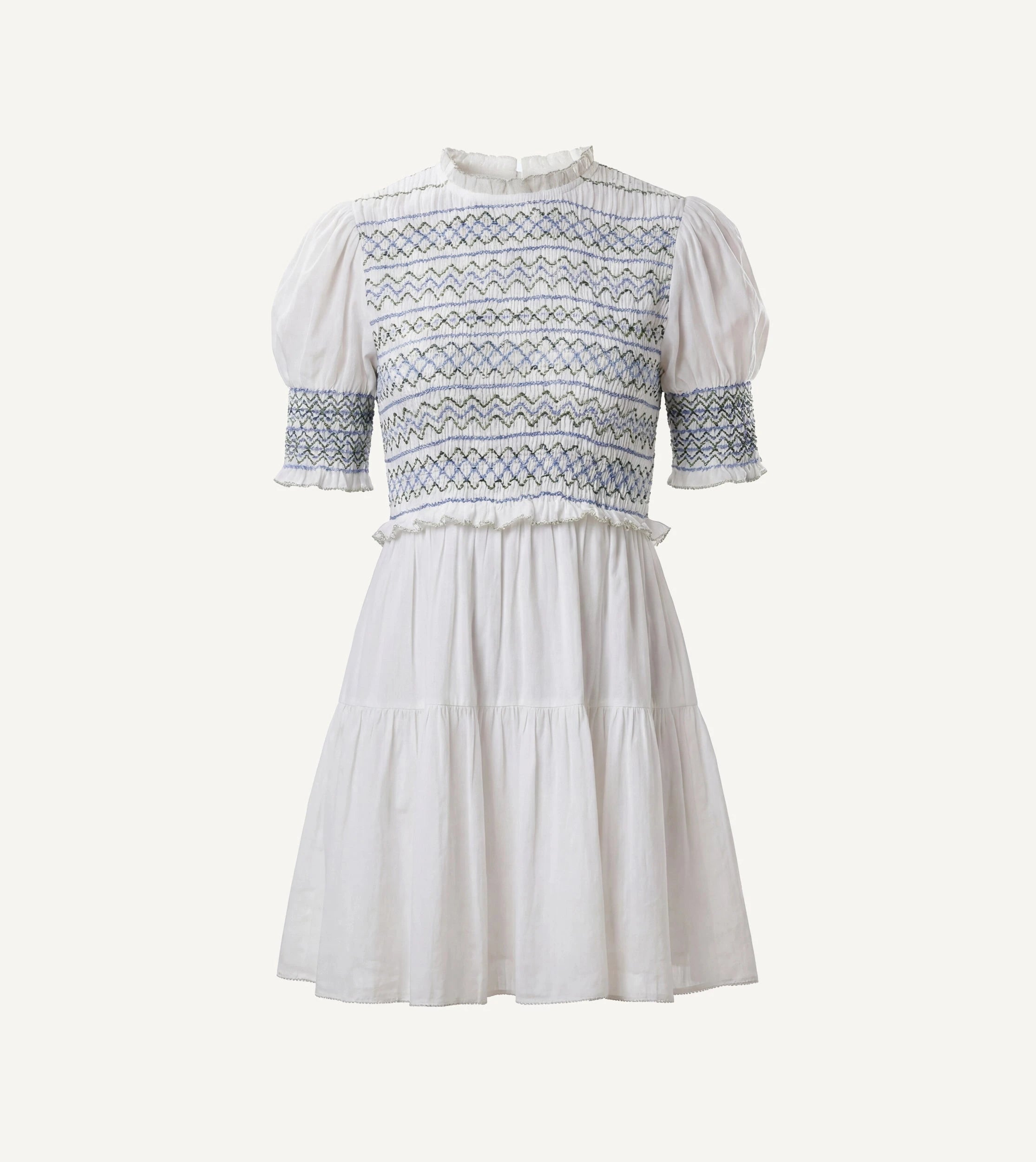 gwendolyn mini dress The Gwendolyn Floral & Plaid Mini Dress large / Linen
