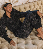 Janna Quilted Sweatpant | Black Multi Bottoms Cleobella 