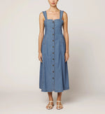 Liberty Midi Dress | Light Denim Dresses Cleobella