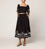 Minka Top | Black/Ivory Tops Cleobella