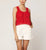 Miyuki Crochet Top | Poppy Red Tops Cleobella