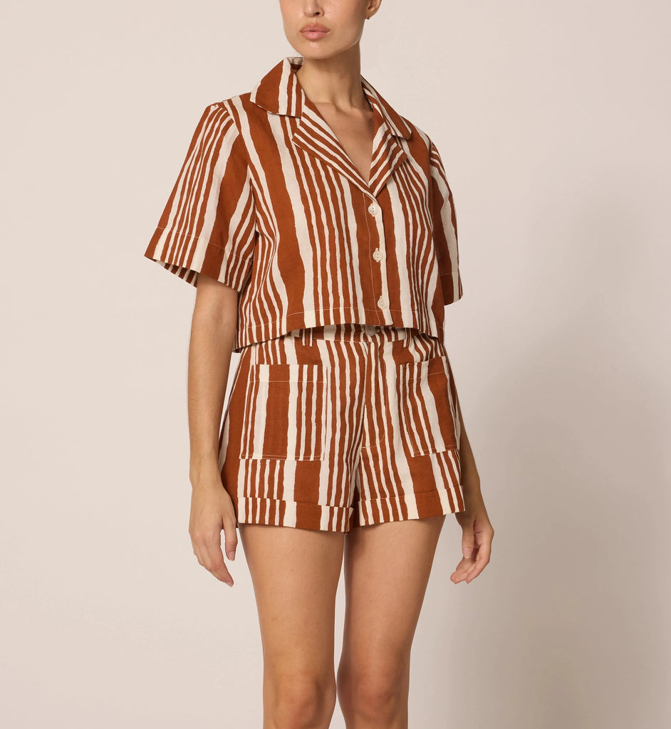 Mizuki Blouse | Vecchio Stripe Tops Cleobella