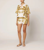 Pierre Short | Floral Placed Print Bottoms Cleobella