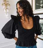 Veronika Blouse | Black Tops Cleobella