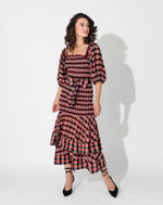 Adelyn Ankle Dress | Red Plaid Dresses Cleobella