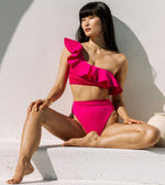 Alice Bottom | Magenta Swim-Bottom Cleobella
