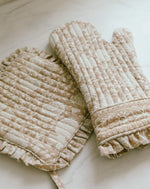 Block Print Oven Mitt + Hot Plate Set | Clemente Home Cleobella
