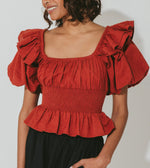 Larissa Top | Brick Tops Cleobella | blouses for women | sustainable fashion | ethical clothing |