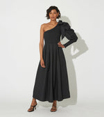 Leonie Ankle Dress | Black Dresses Cleobella | Sustainable fashion | Sustainable Dresses | fall dresses for wedding guests |