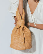 Riley Knot Woven Bag | Camel Totes Cleobella