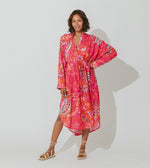 Rohita Kaftan Dress | Hibiscus Dresses Cleobella