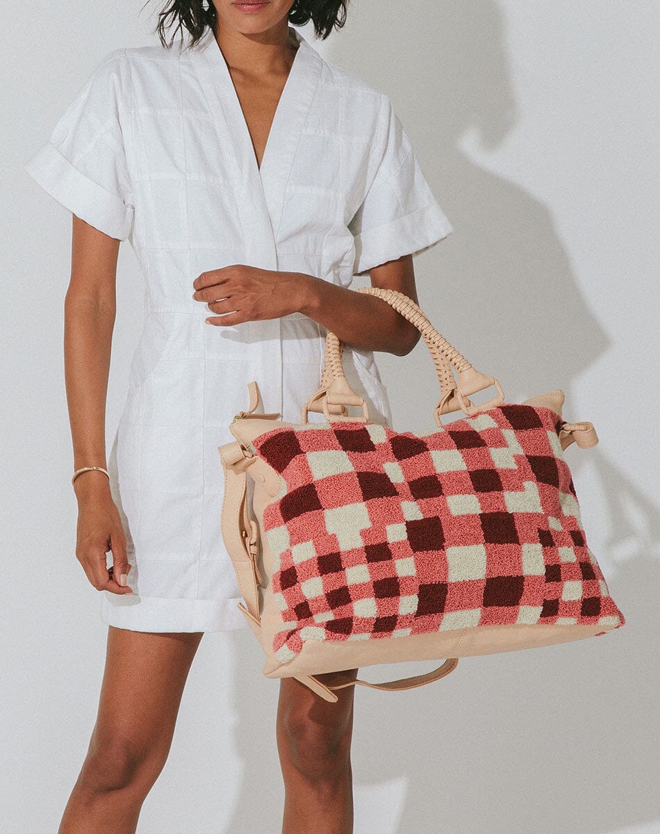 Shop Patchwork Gingham Weekender Cleobella