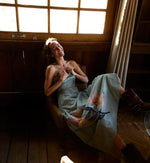 Riley Ankle Dress | Moresco Blue Surf