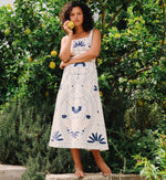 Carmen Midi Dress | Liliana Blue Surf