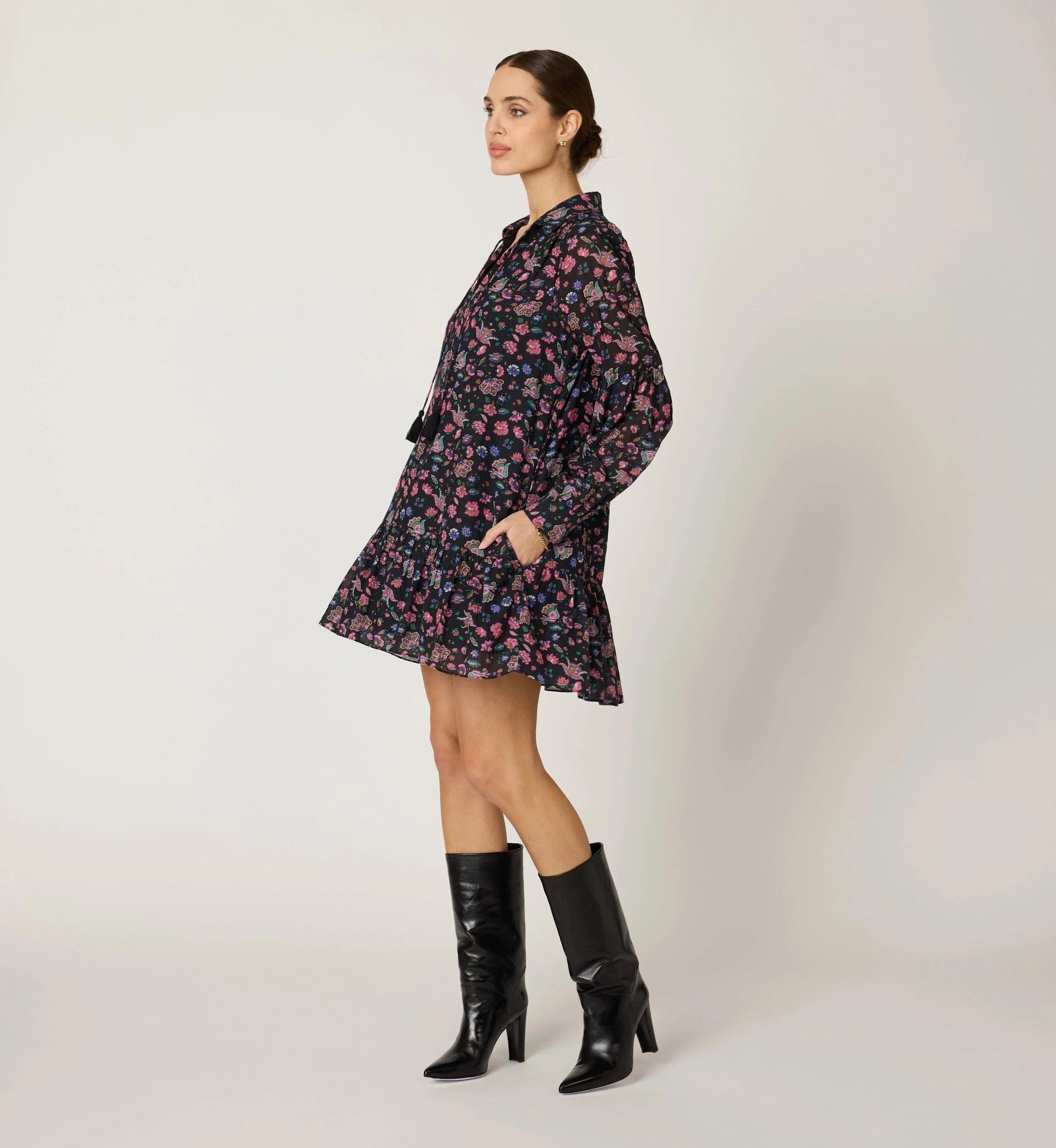 aleena black mini dress Vestido Mini Alena Halter - Negro