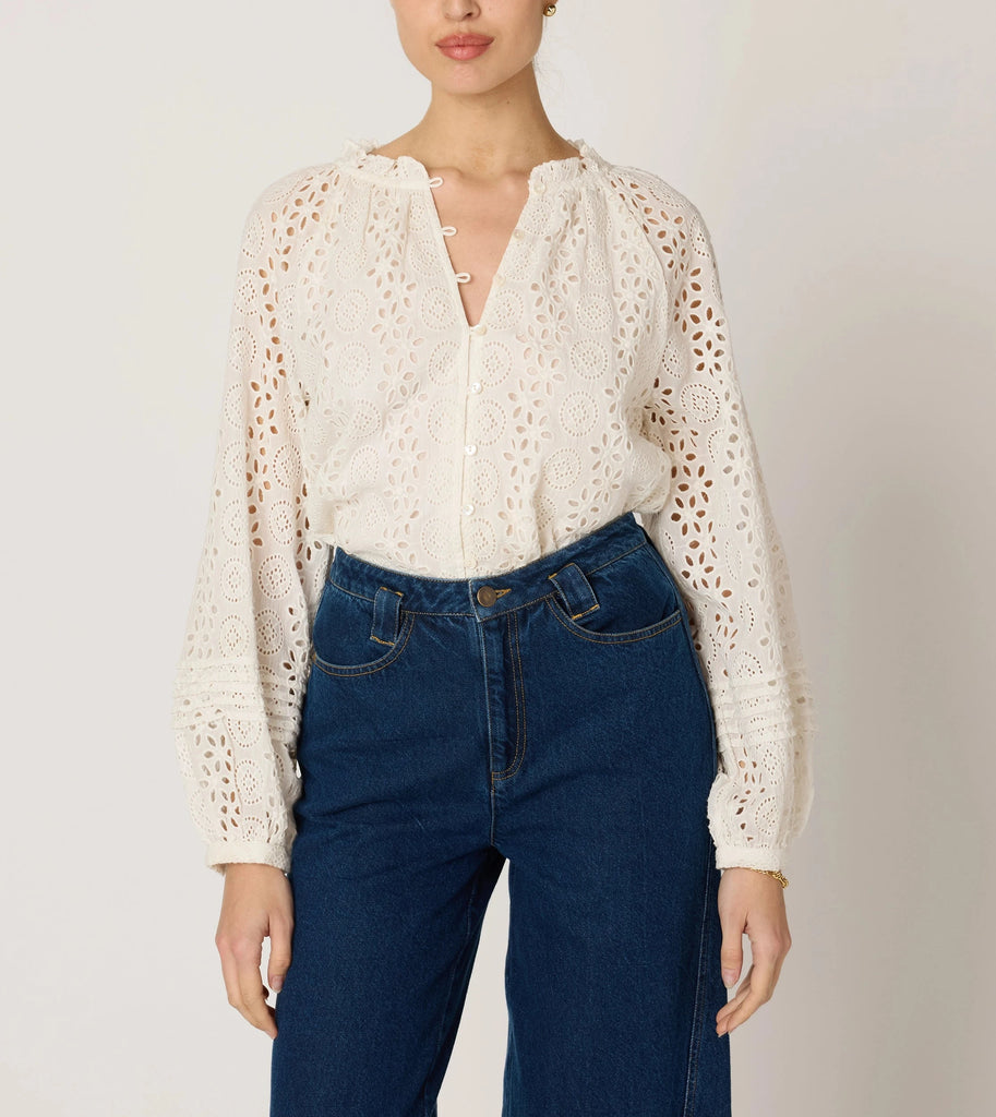 Alicia Blouse | Ivory Tops Cleobella 