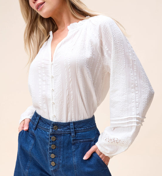 Alicia Blouse | Ivory – Cleobella