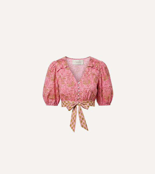 Amina Top | Wildflower Prism Pink Tops Cleobella 