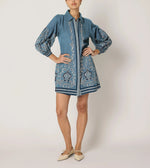 Anouk Mini Dress | Cardamom Blue Dresses Cleobella 