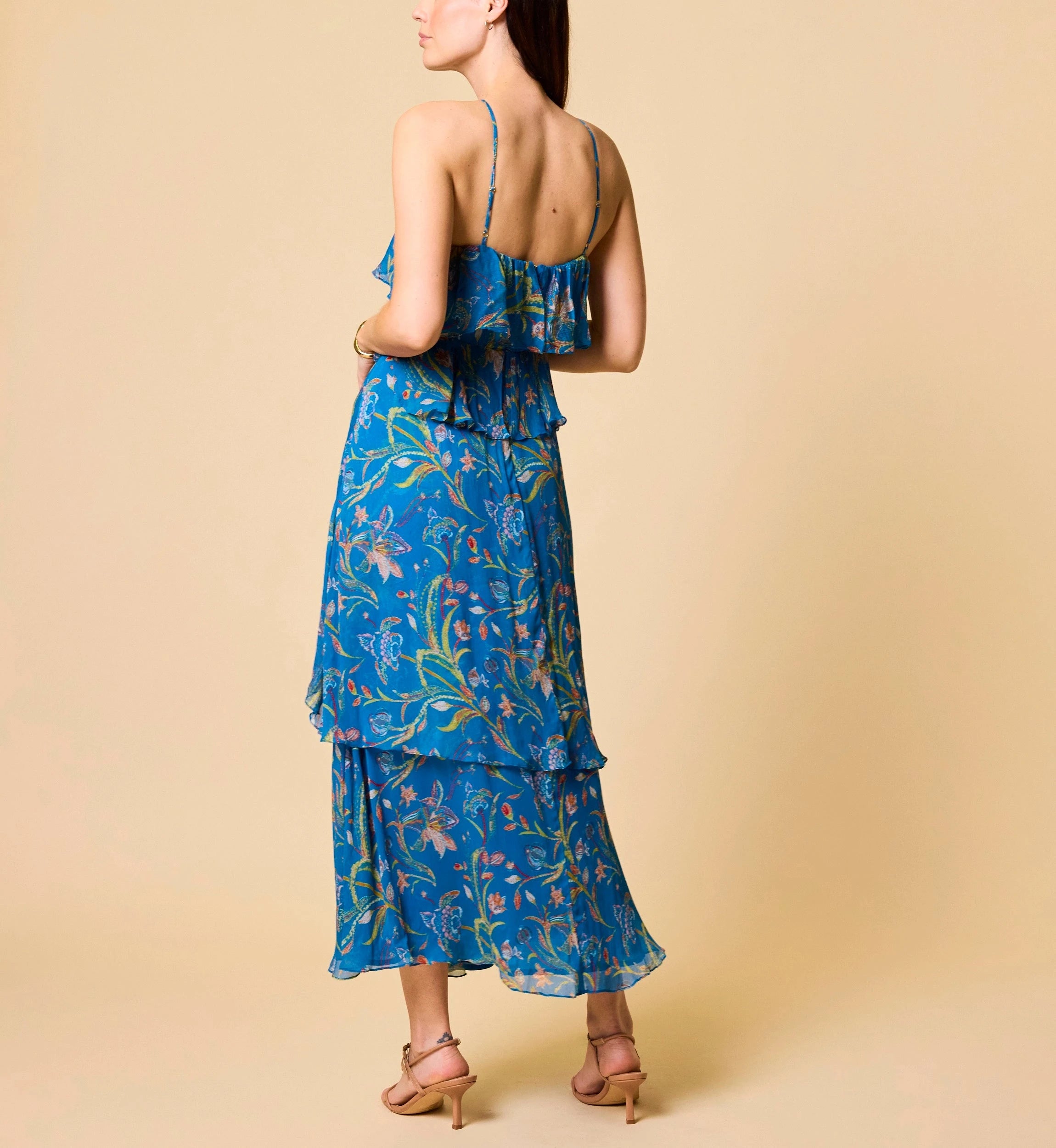 aphrodite floral chiffon dress Aphrodite Floral Chiffon Dress