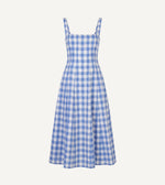 Ardena Ankle Dress | Blue Bonnet Gingham Dresses Cleobella 