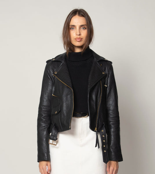 Shop the Asher Leather Jacket | Cleobella's Perfect Leather