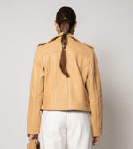 Asher Leather Jacket | Tan Jackets Cleobella 