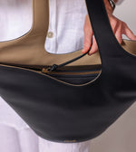 Astrid Tote Bag | Black & Moccasin Totes Cleobella 