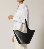 Astrid Tote Bag | Black & Moccasin Totes Cleobella 