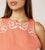 Attina Top | Coral Peach/Ivory Tops Cleobella 