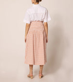 Azita Midi Skirt | Bellini Plaid Bottoms Cleobella 