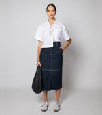 Backus Midi Skirt | Dark Denim Bottoms Cleobella 