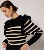 Blair Sweater | Black/Ivory Tops Cleobella 