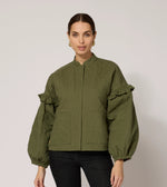 Bobbi Reversible Jacket | Army Green Jackets Cleobella 