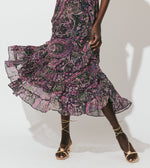Callista Midi Dress | Caymen Paisley Purple Dresses Cleobella 