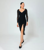 Chantal Mesh Midi Dress | Black Dresses Cleobella 
