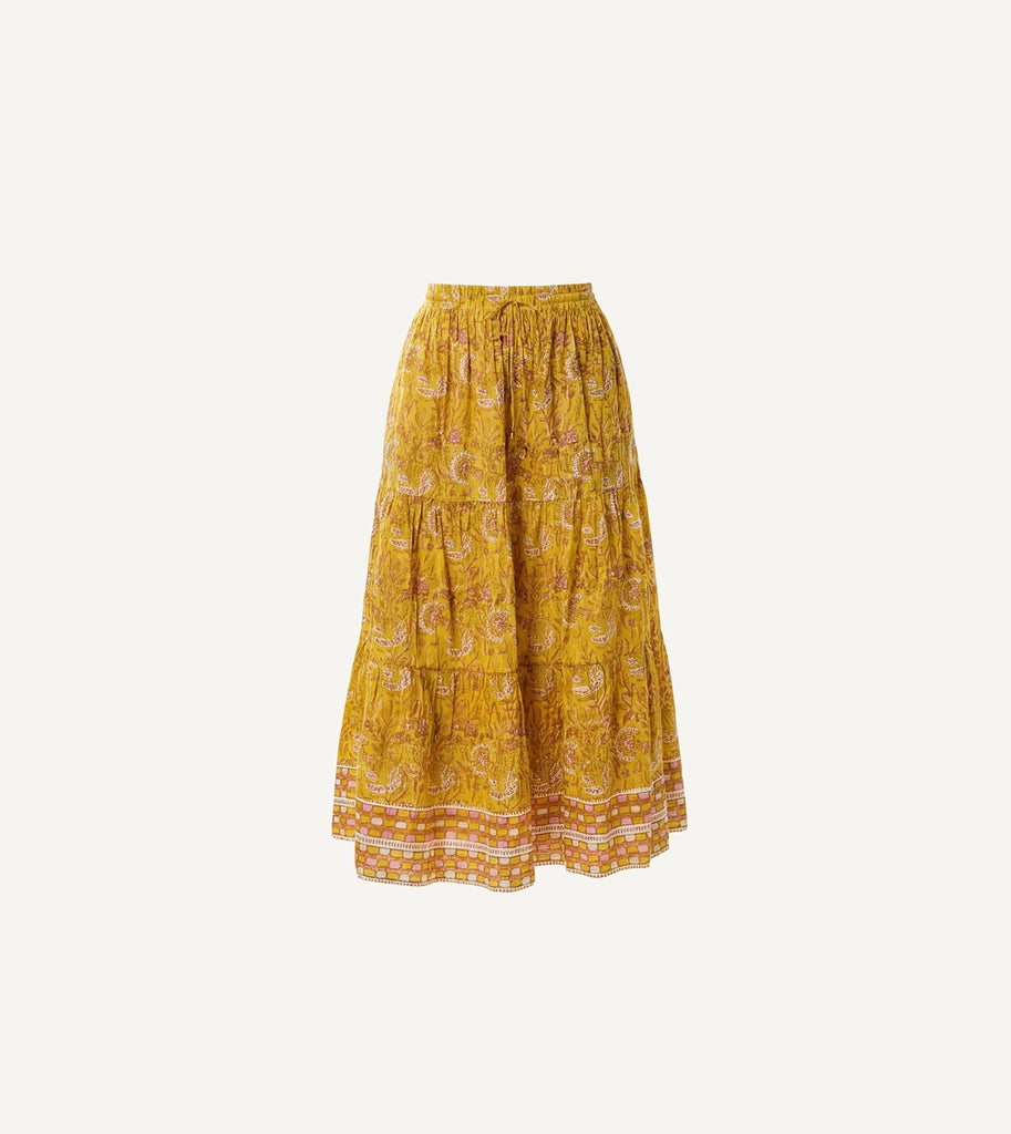 Chelsea Ankle Skirt | Wildflower Citrus Bottoms Cleobella 