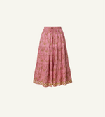 Chelsea Ankle Skirt | Wildflower Prism Pink Bottoms Cleobella 