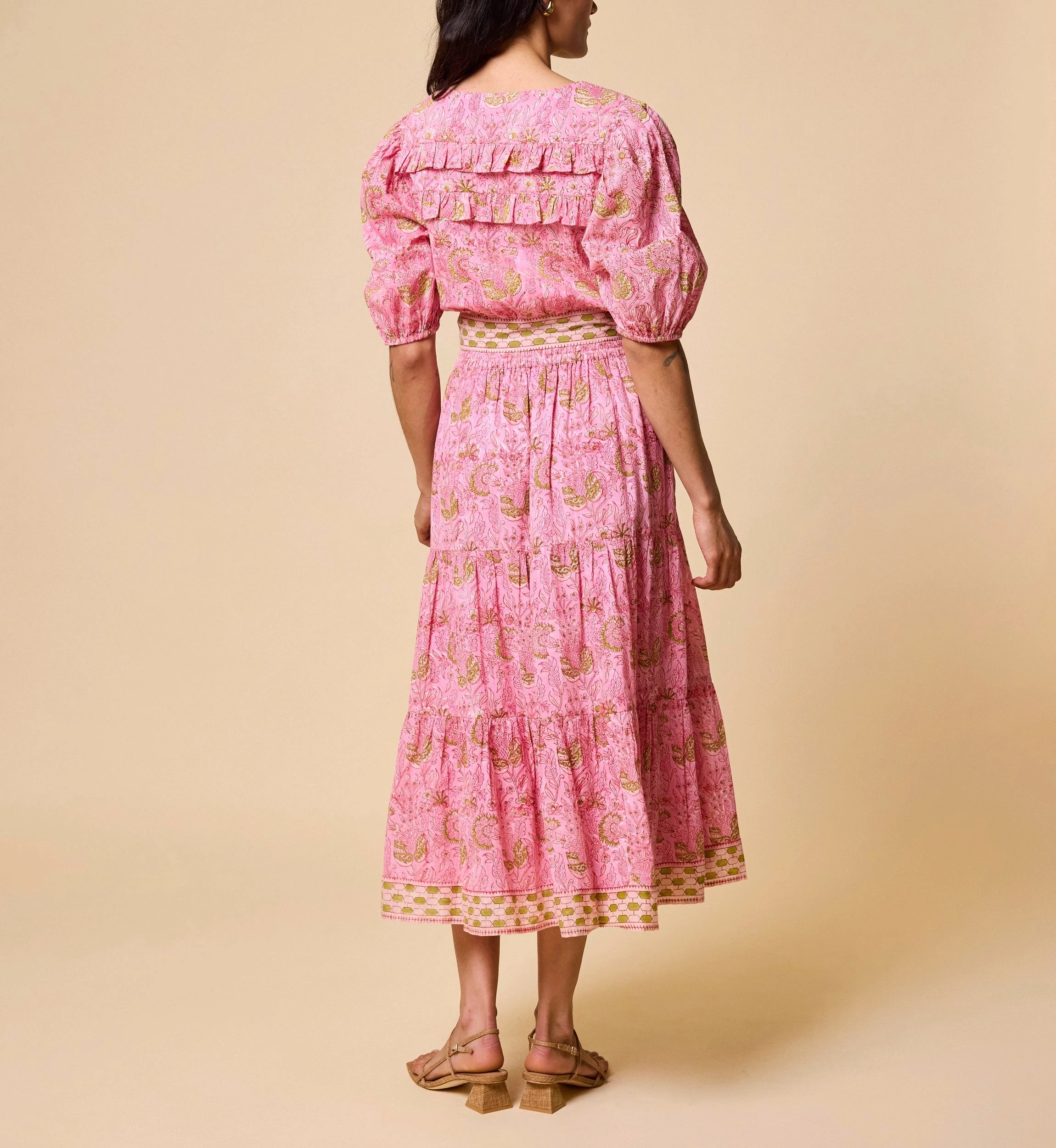 Chelsea Ankle Skirt | Wildflower Prism Pink – Cleobella Chelsea Ankle Skirt | Wildflower Prism Pink – Cleobella