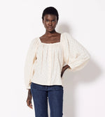 Ciara Blouse | Champagne Tops Cleobella 