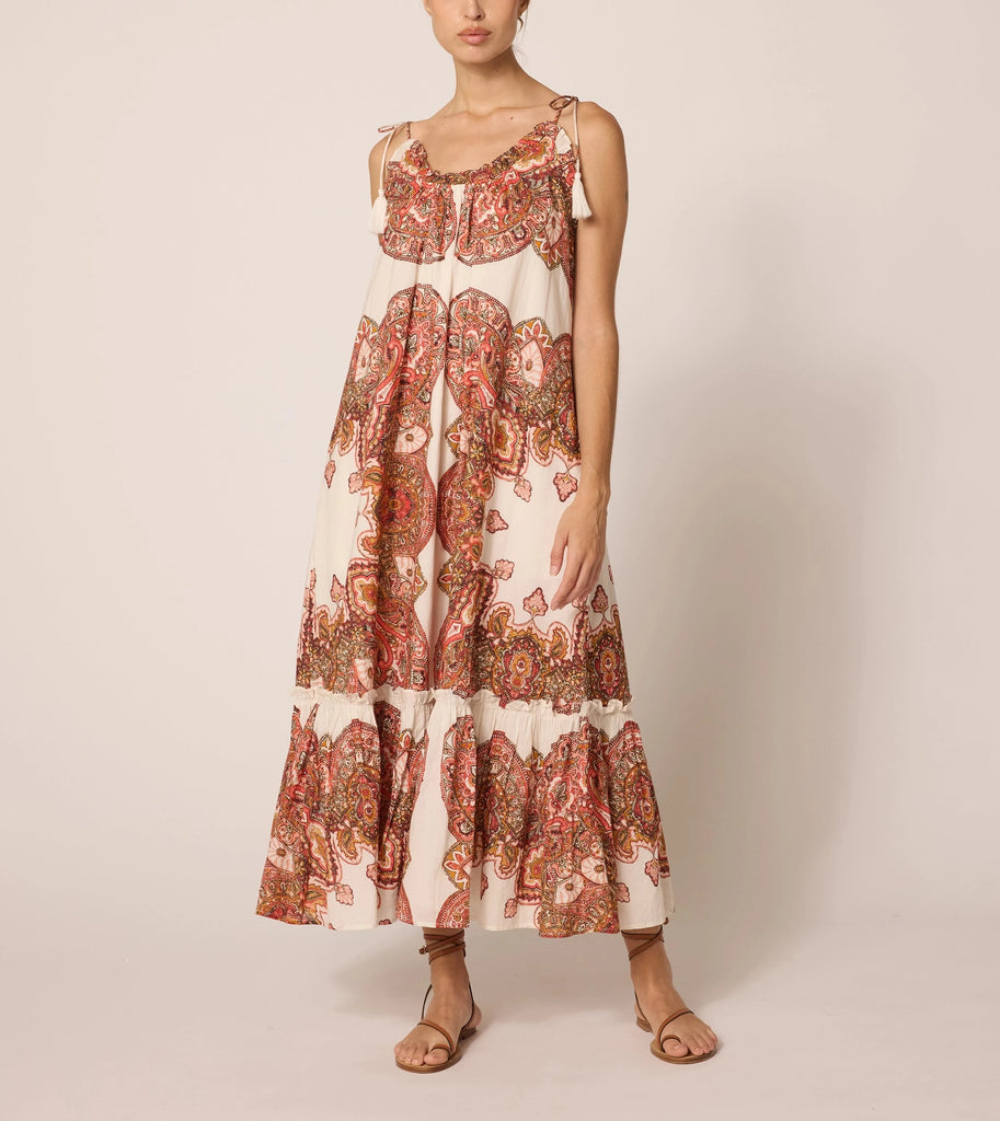 Cindy Ankle Dress | Foulard Paisley Dresses Cleobella 