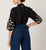 Clarissa Blouse | Black/Ivory Tops Cleobella 